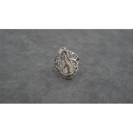 Anillo Virgen Rocío labrado