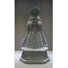 Virgen pastora resina blanco brillante