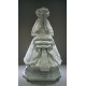 Virgen de Pastora resina blanco nieve