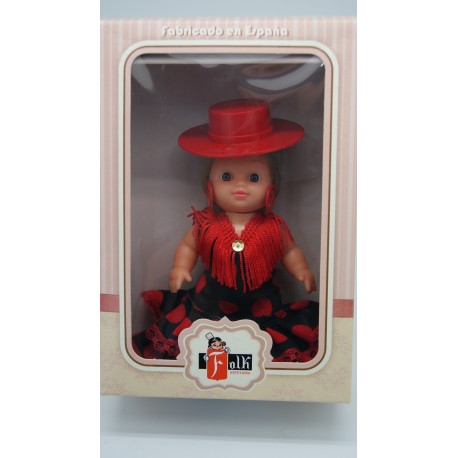 MUÑECA FLAMENCA SOMBRERO PQ