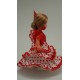 MUÑECA FLAMENCA GRANDE PEINETA TRAJE BLANCO