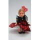 MUÑECA FLAMENCA GRANDE PEINETA TRAJE ROJO