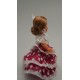 MUÑECA FLAMENCA GRANDE PEINETA TRAJE ROSA