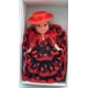 MUÑECA FLAMENCA GRANDE SOMBRERO TRAJE NEGRO