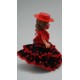 MUÑECA FLAMENCA GRANDE SOMBRERO TRAJE NEGRO