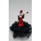 Muñeca porcelana traje rojo