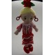 Muñeca flamenca de peluche