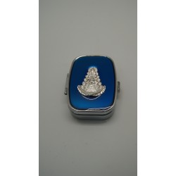 Pastillero rectangular virgen del Rocío esmaltada
