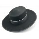 Sombrero lana color negro