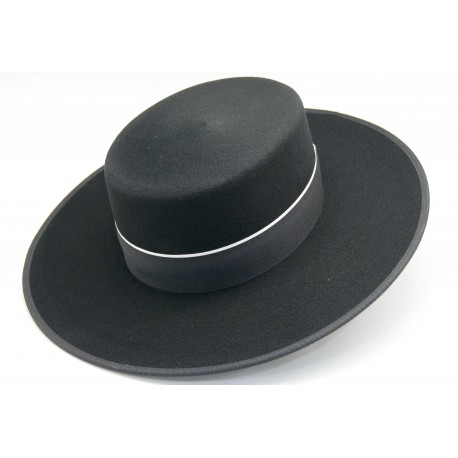 Sombrero lana color negro