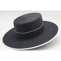 Sombrero de lana color marengo