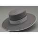 Sombrero de lana color plata