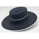 Sombrero de fibra color marino