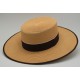 Sombrero de fibra color camel