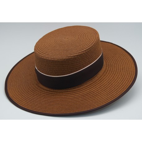 Sombrero de fibra color habano