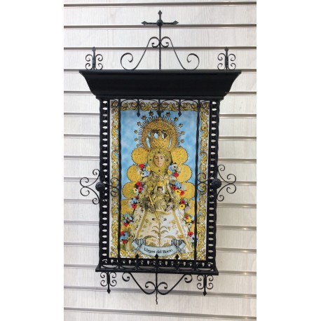 Capilla forja con azulejo v.de Rocio 25x 40 cm