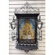 Capilla forja con cancel y faroles con azulejo virgen del rocio 25x40 cm