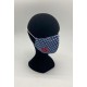 Mascarilla lunares marino con funda