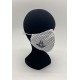 Mascarilla lunares blanca con funda