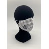 Mascarilla lunares blanca con funda
