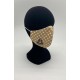 Mascarilla lunares camel con funda