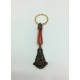 Llavero silueta en bronce