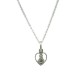 Conjunto cadena y medalla corazón plata de ley 925