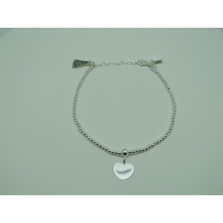 Pulsera corazón silueta láser