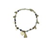Pulsera chapada oro de ley con piedras