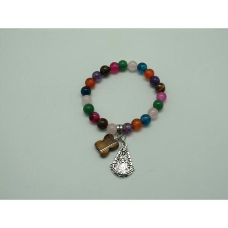 Pulsera bolas de cristal
