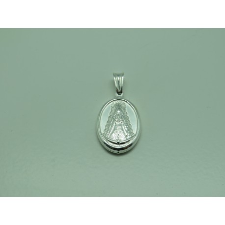 Medalla ovalada virgen del rocio