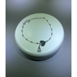Pulsera corazón virgen del rocio