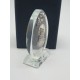 Figura de cristal ovalada