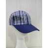 Gorra béisbol cuadros azul
