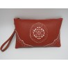 Cartera de mano piel avellana