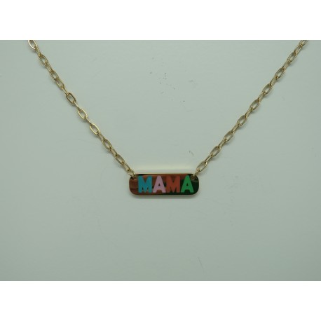 Cadena con placa mama