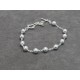 Pulsera rosario bolas 6mm plata de ley 925