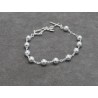 Pulsera rosario bolas 6mm plata de ley 925