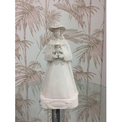 Pastora 30 cm esmaltada Blanca (ceramica )
