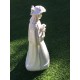 Pastora ceramica esmaltada Blanca 42cm