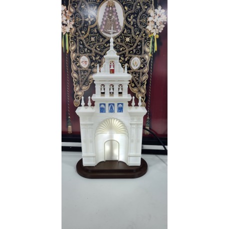 Réplica ermita en miniatura con luz led